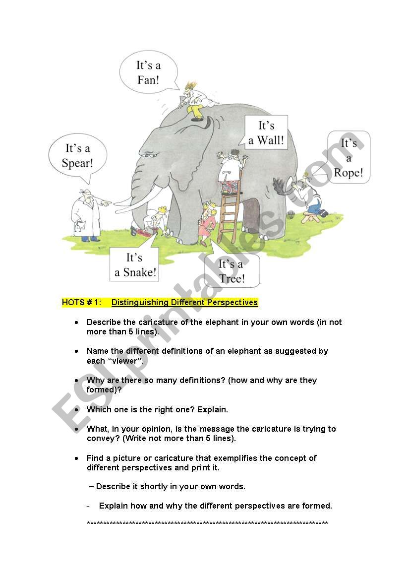 Exploring Perspectives and Themes Worksheet Insights