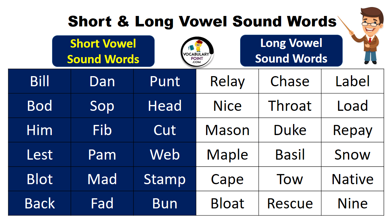 100 Examples Of Short Vowel Sound Words Grammarvocab