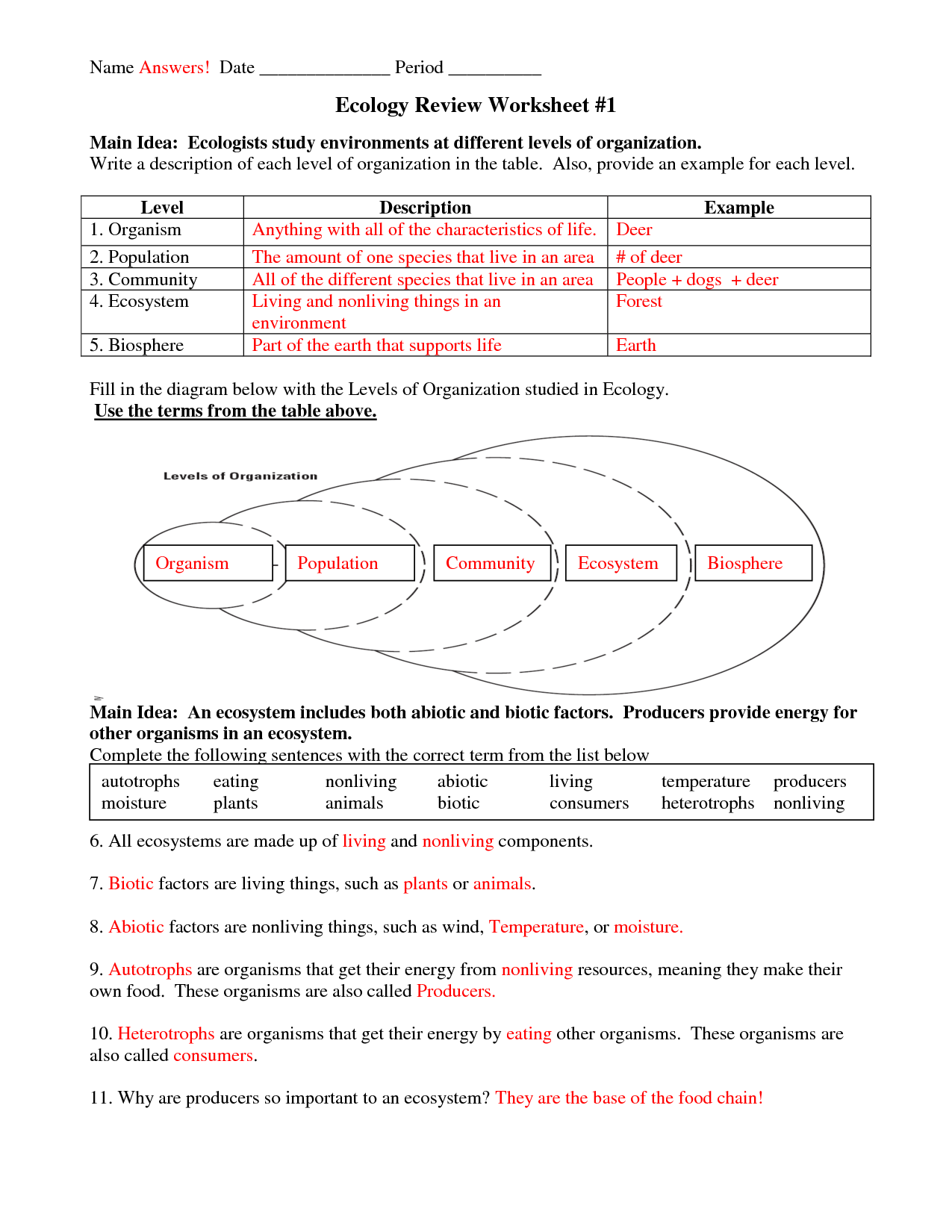 10th Grade Science Worksheets for Easy Learning