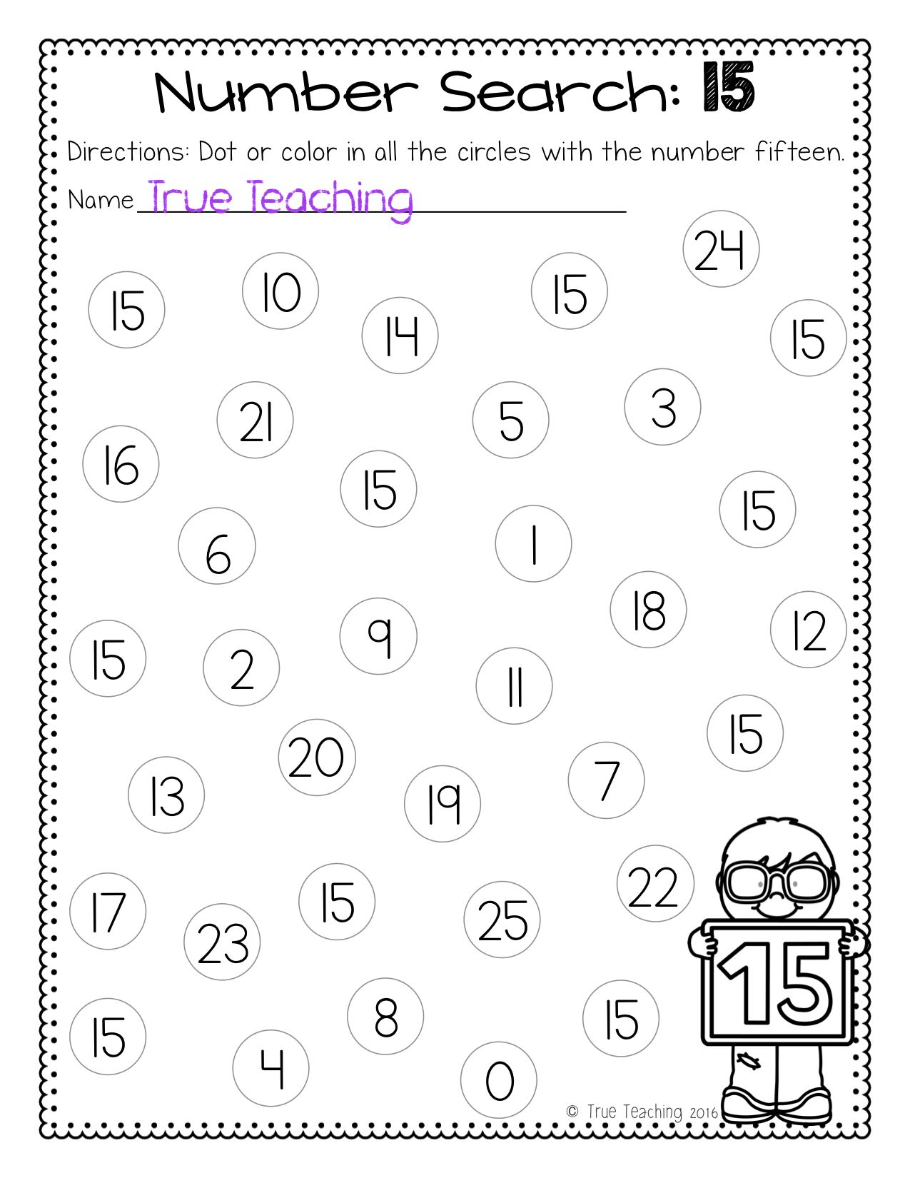 Free 11-20 Numbers Worksheets for Kids to Practice