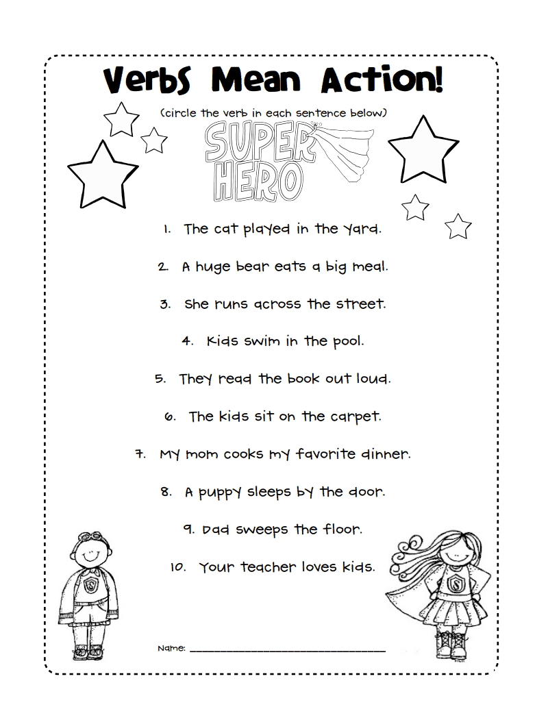 5 Fun 1st Grade Language Arts Worksheets