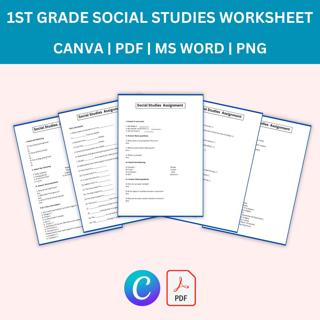 1St Grade Social Studies Worksheet Archives Template Diy