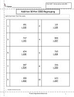 2.nbt.7 Worksheets for 2nd Grade Math Mastery