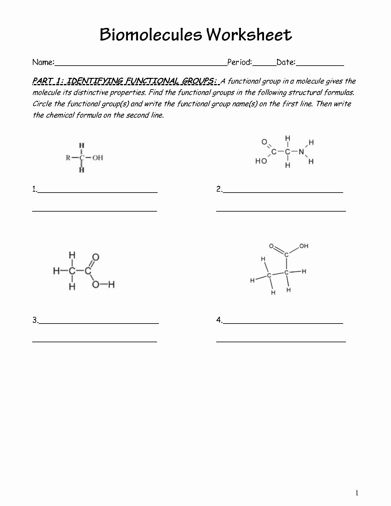 20 Biological Molecules Worksheet Worksheets Decoomo