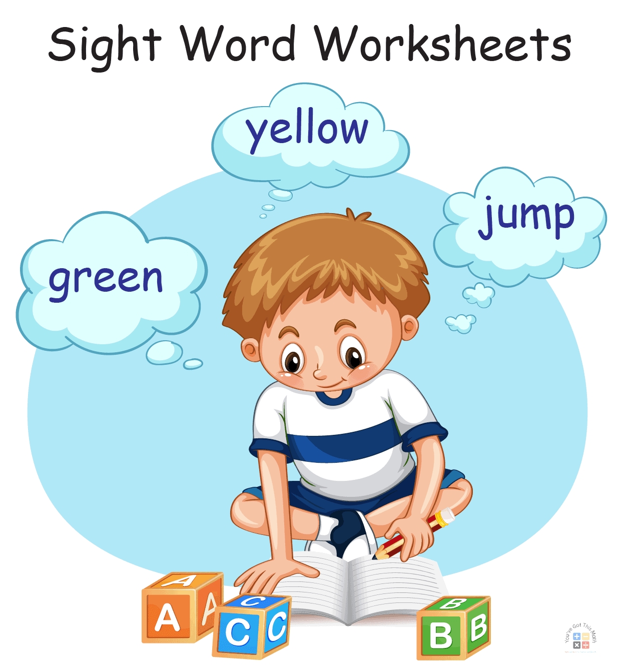 20 Free Sight Word Worksheets For First Grade