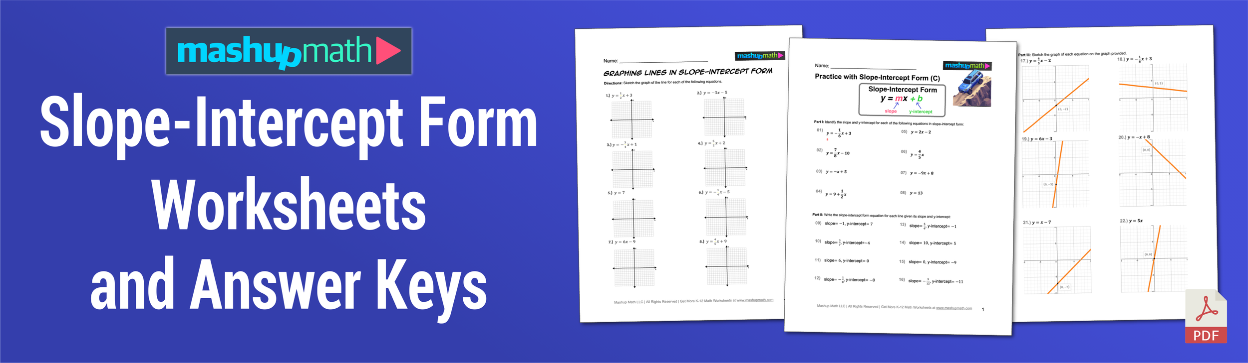 20 Slope Intercept Form Worksheet Answer Key Worksheets Decoomo