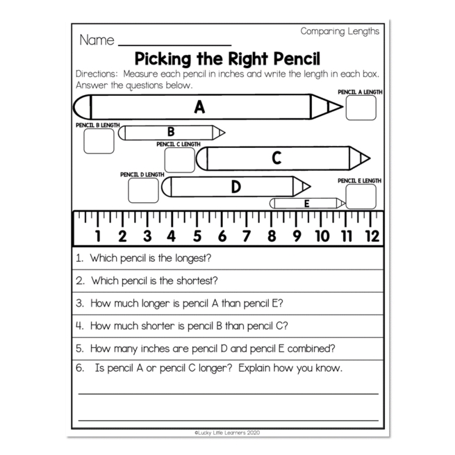 5 Fun Measurement Worksheets for 2nd Grade