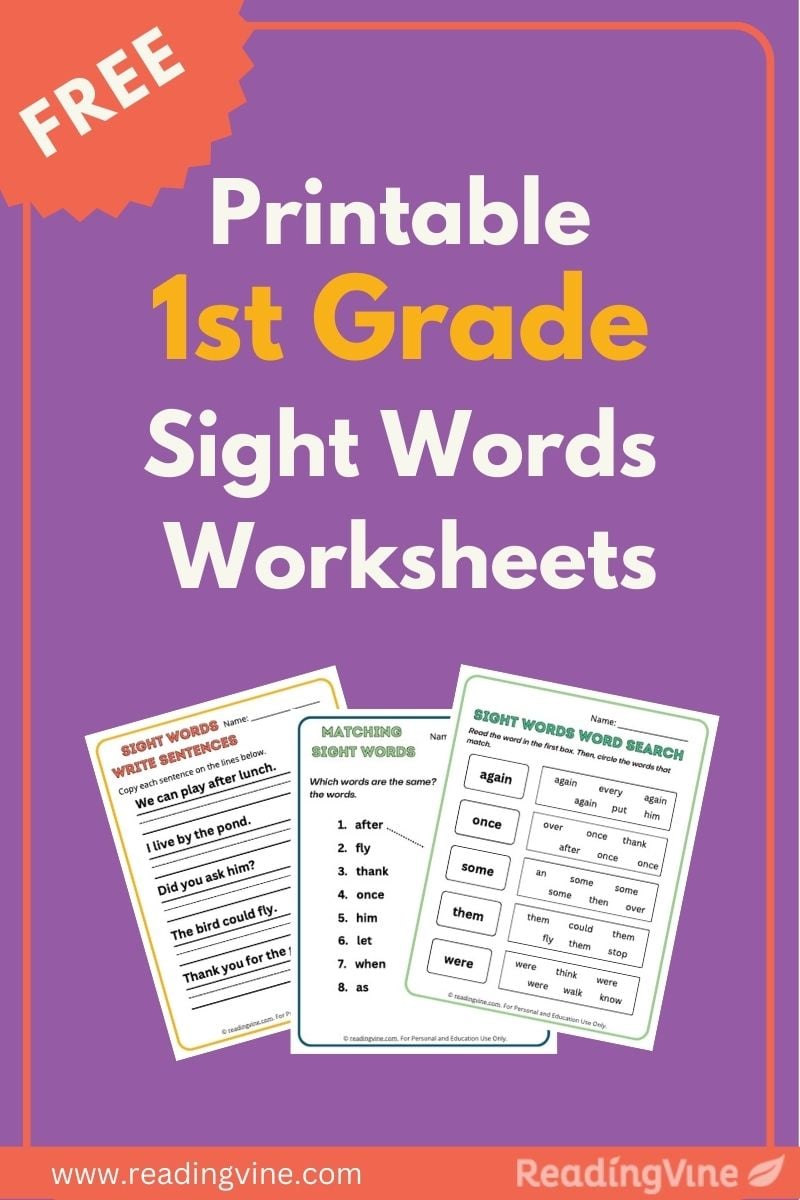 20 Essential 2nd Grade Sight Words Worksheets