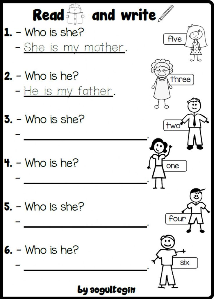 3 2 My Family Activity For Grade 3 Family Worksheet English