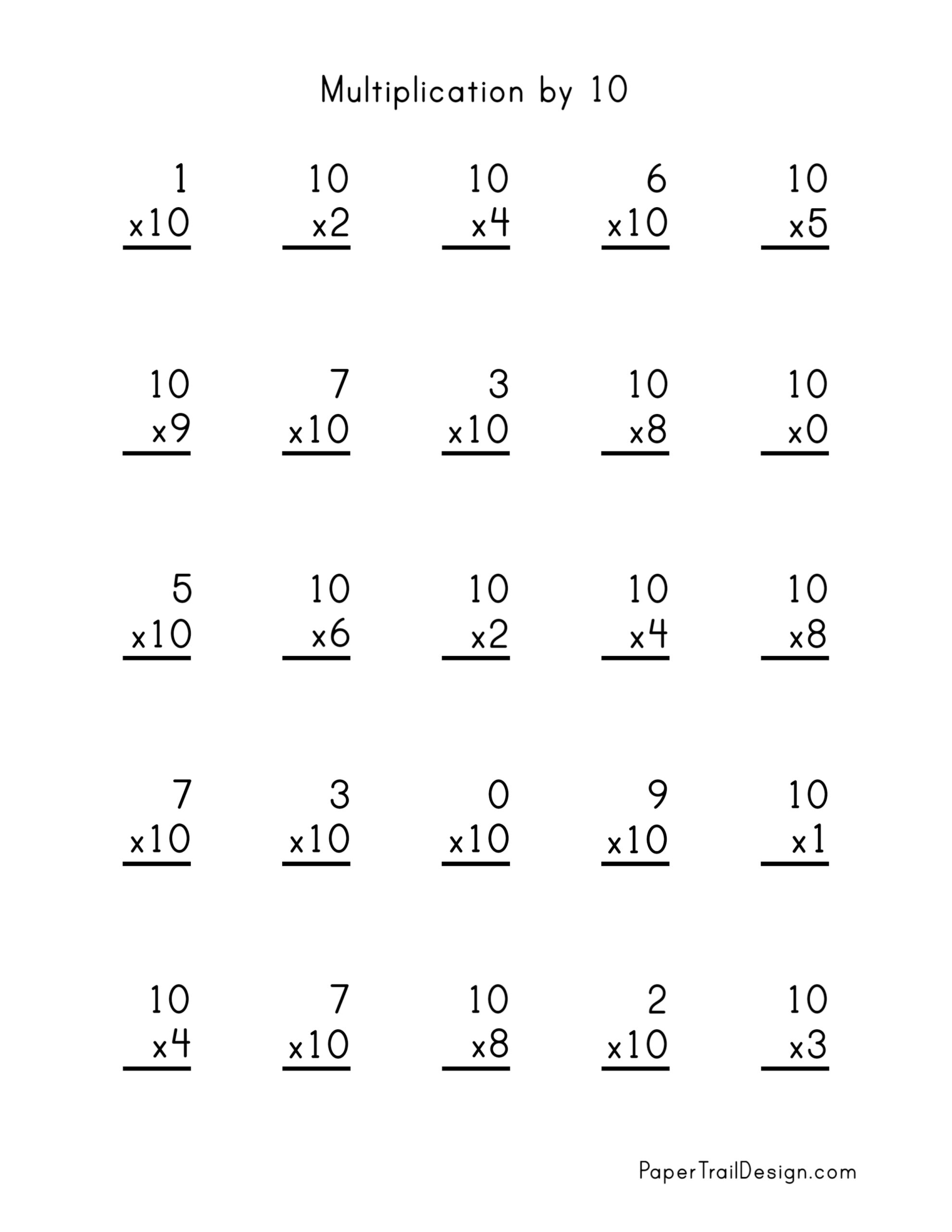 3 by 2 Multiplication Worksheets for Kids Practice