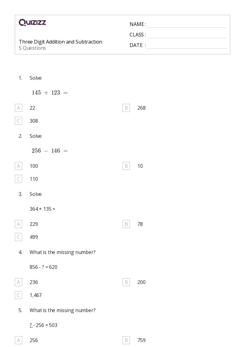 7 Ways to Master 3 Digit Addition Worksheets