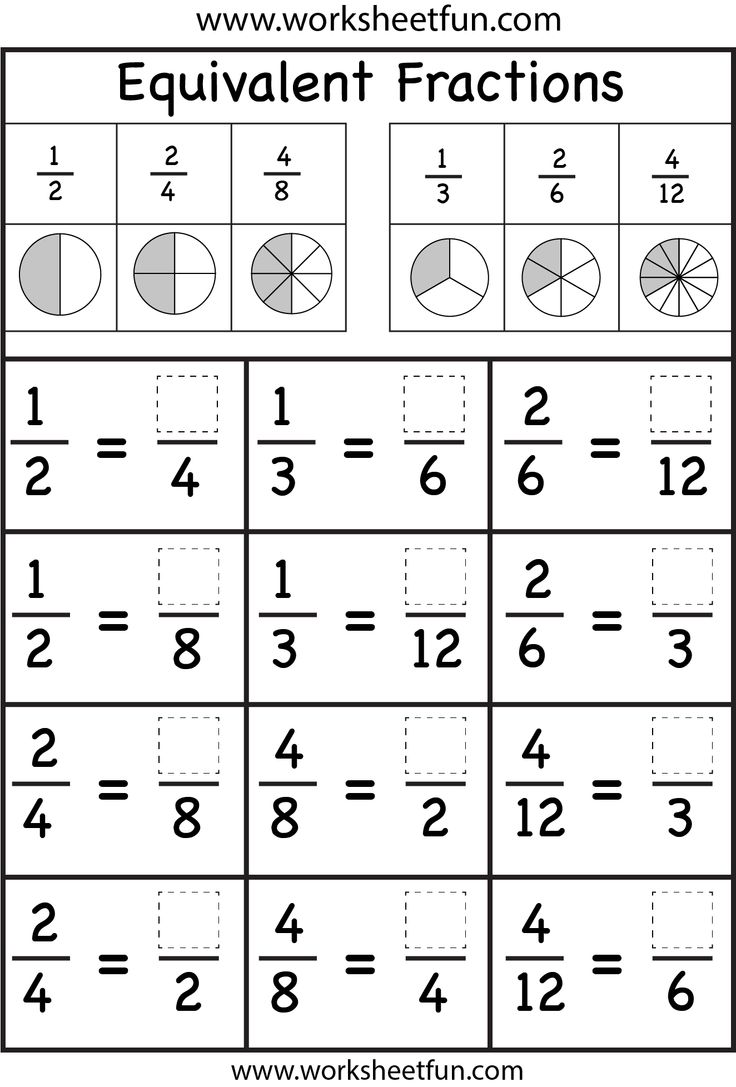 3Rd Grade Comparing Fractions Worksheets