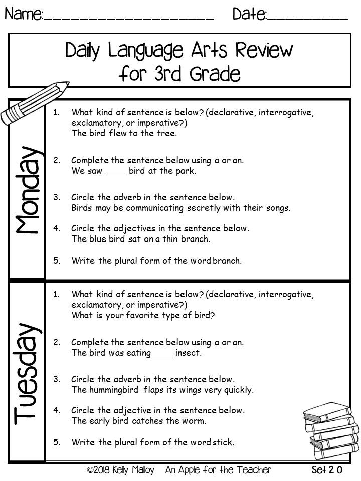 3Rd Grade Language Arts Worksheets Vocabulary