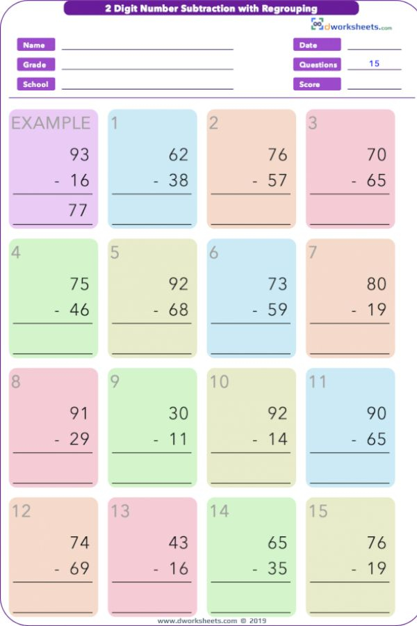 4th Grade Multiplication Worksheets for 4.nbt.1 Standards