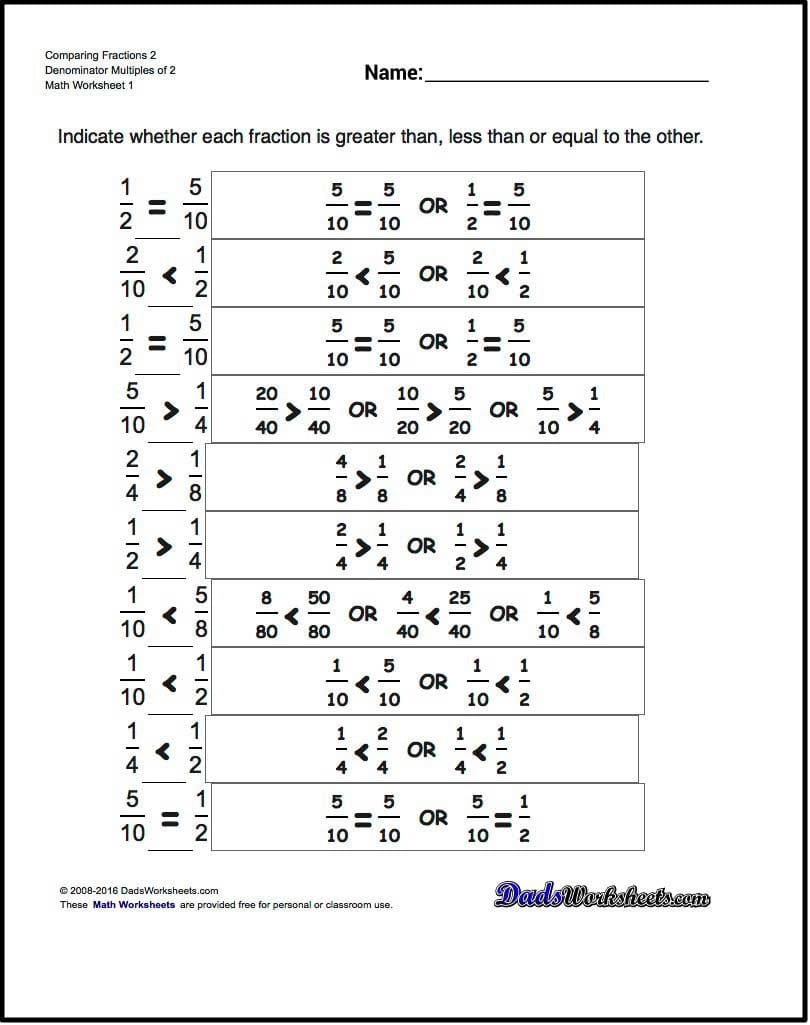 4th Grade Fractions Worksheets for Fun Learning