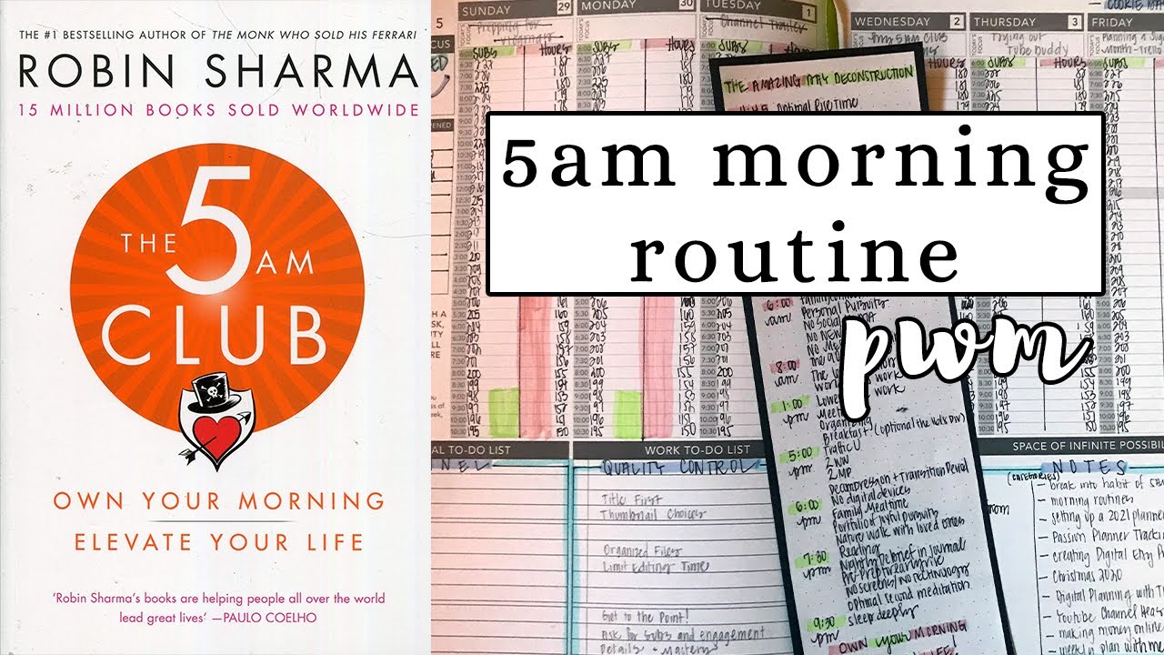 5 a.m. Club Worksheets for Productive Mornings