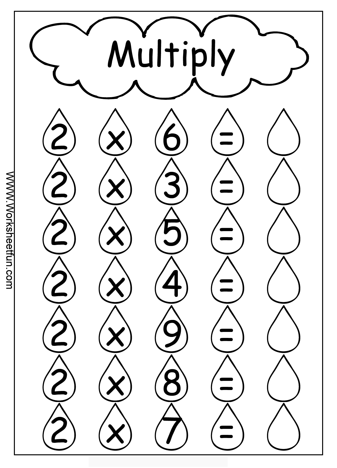 5 Fun Multiplication Worksheets