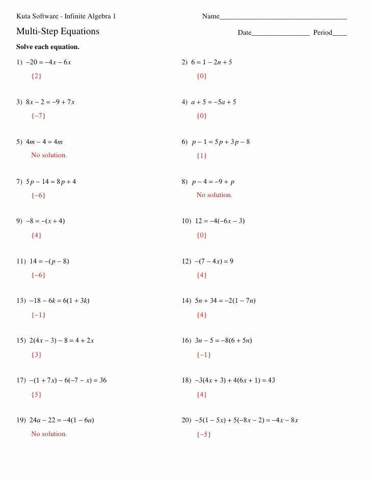 50 Literal Equations Worksheet Answer Key