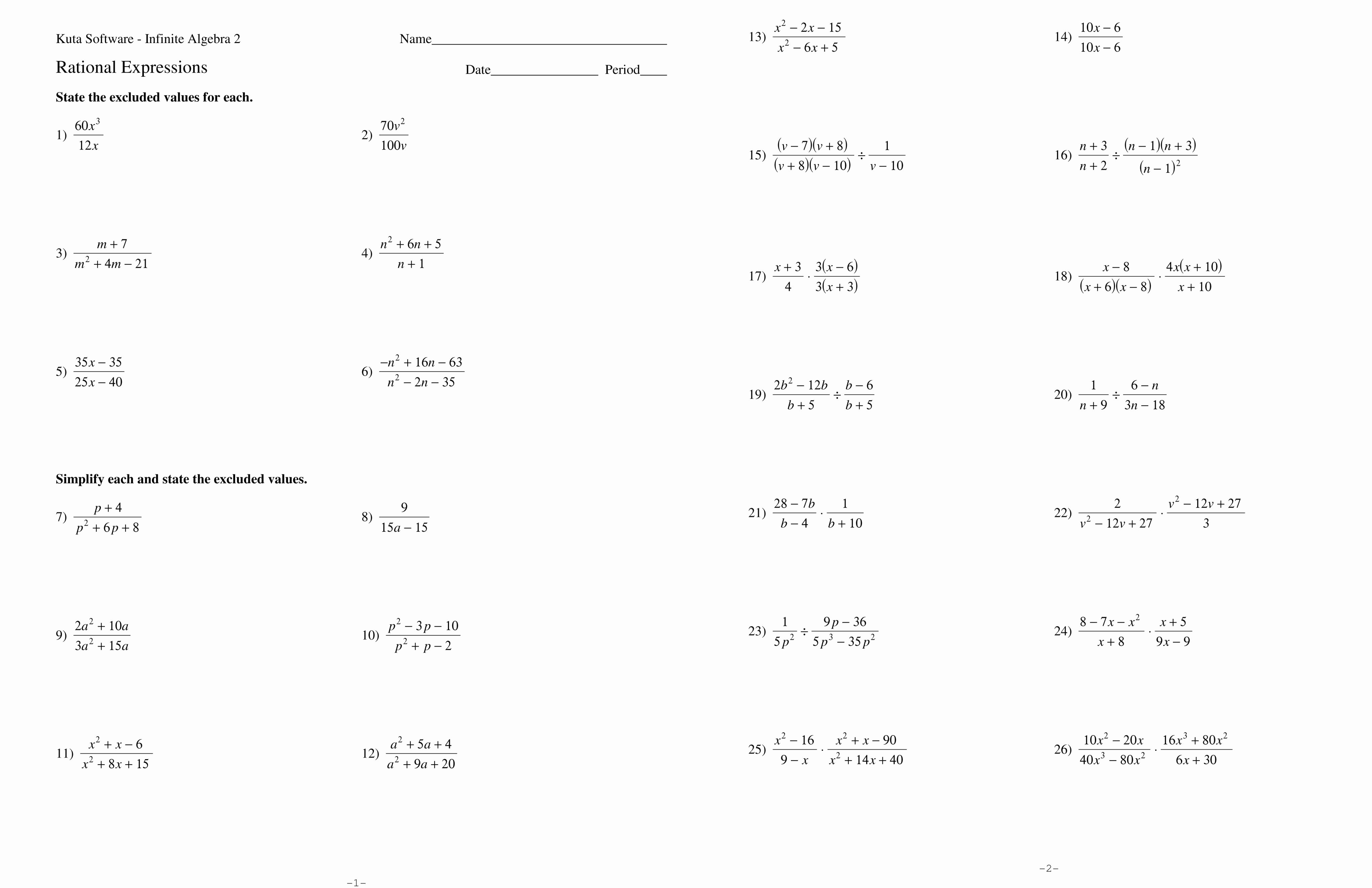 50 Simplifying Complex Numbers Worksheet