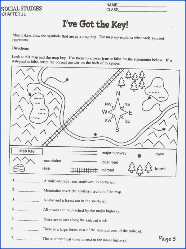 50 Topographic Map Worksheet Answer Key