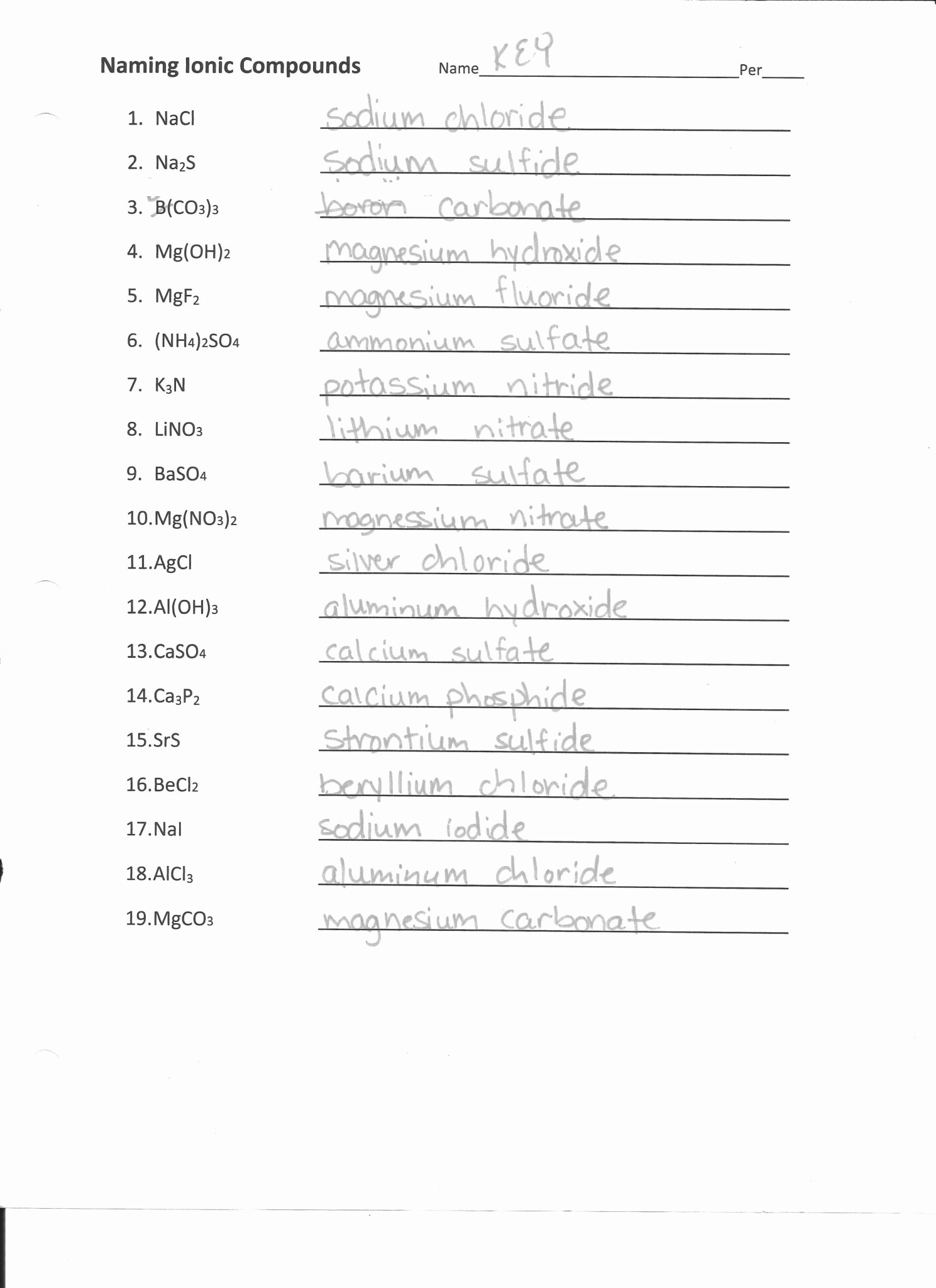 50 Valence Electrons Worksheet Answers