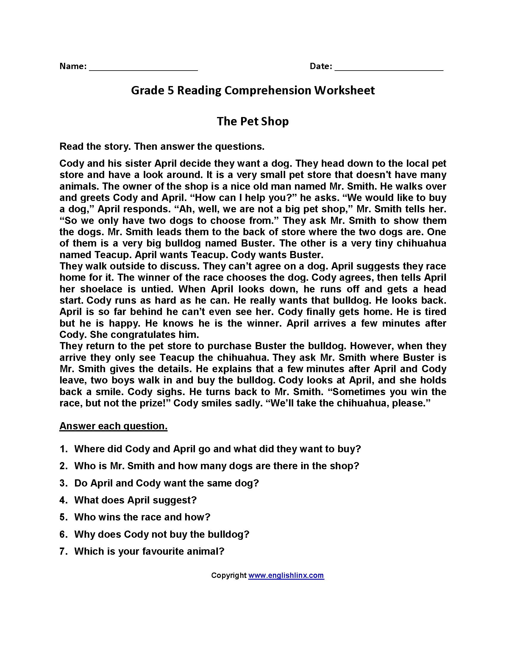 52 5Th Grade English Worksheets Best Images Of Free Printable Free Worksheets Samples