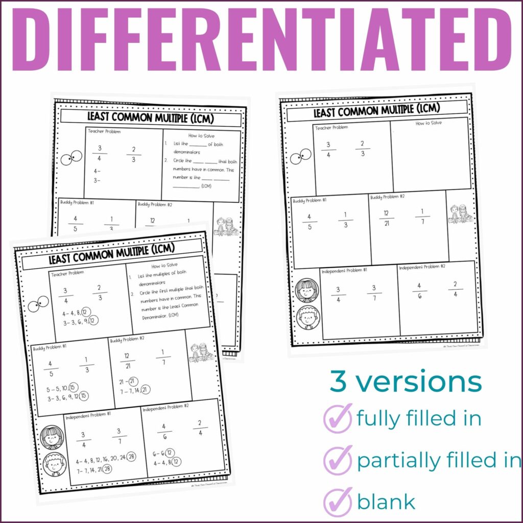 5th Grade Fractions Worksheets for Kids