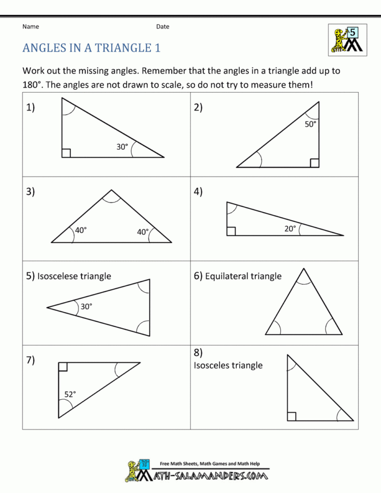 5th Grade Geometry Worksheets for Fun Learning