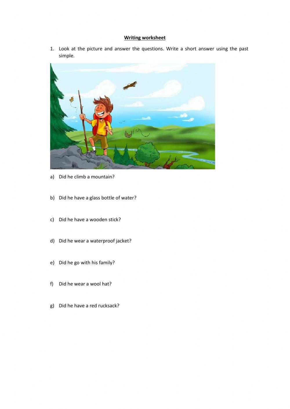 5th Grade Writing Worksheets for Kids