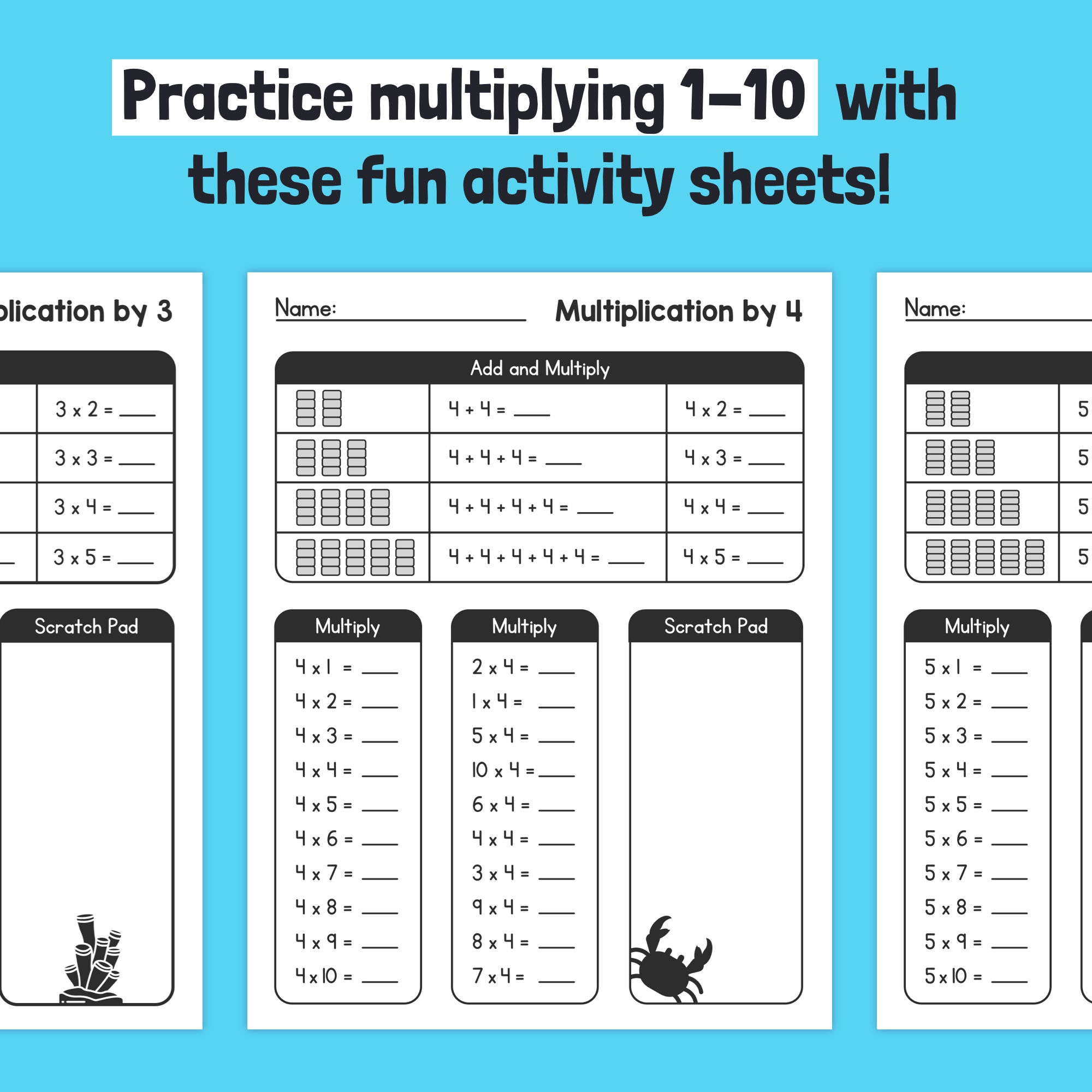 6 Times Table Worksheet