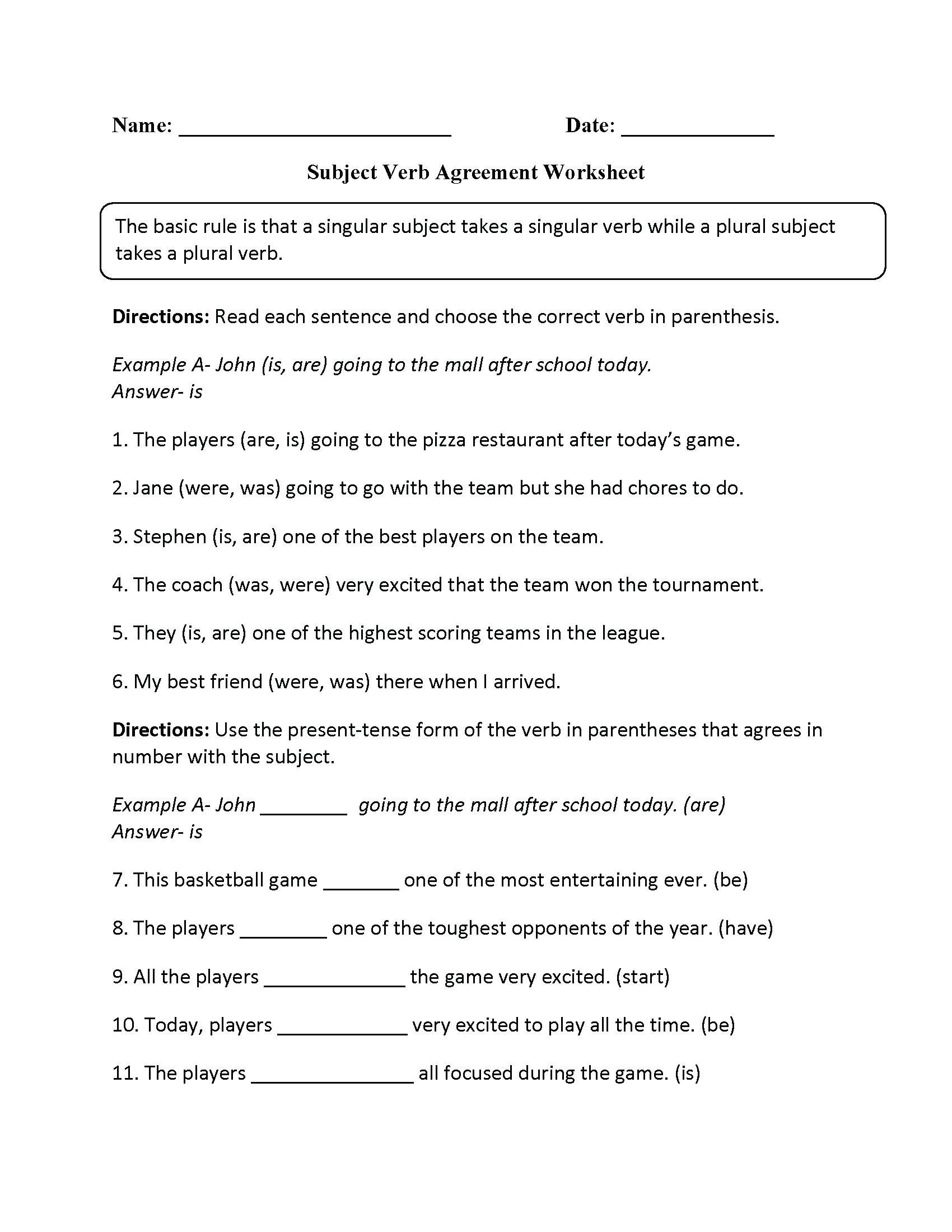 6th Grade Grammar Worksheets: Practice and Review