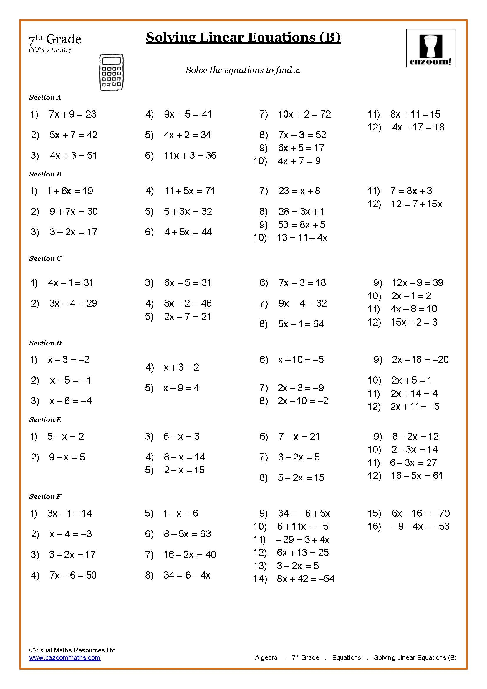 7 Free 7th Grade Math Worksheets to Try Today