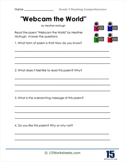 7th Grade Reading Comprehension Worksheets for Better Scores