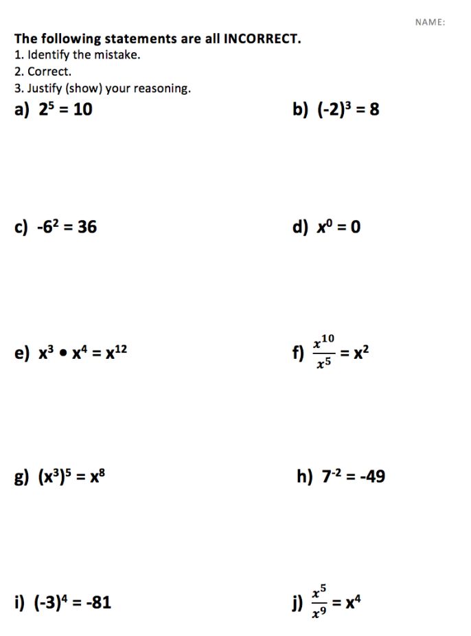 8Th Grade Math Worksheets Printable Pdf Worksheets