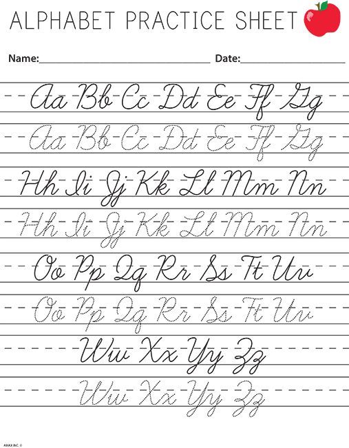 9E6ce9a3282264ecd2b3714d0aaa79fd Cursive Writing Worksheets Alphabet