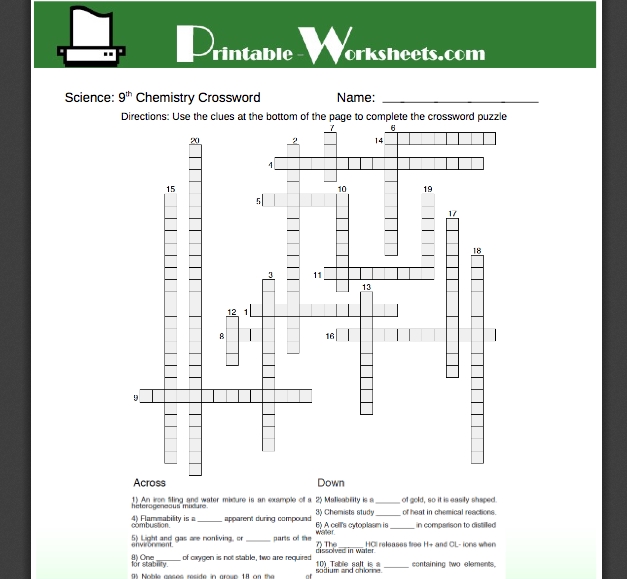 7 Essential 9th Grade Science Worksheet Topics