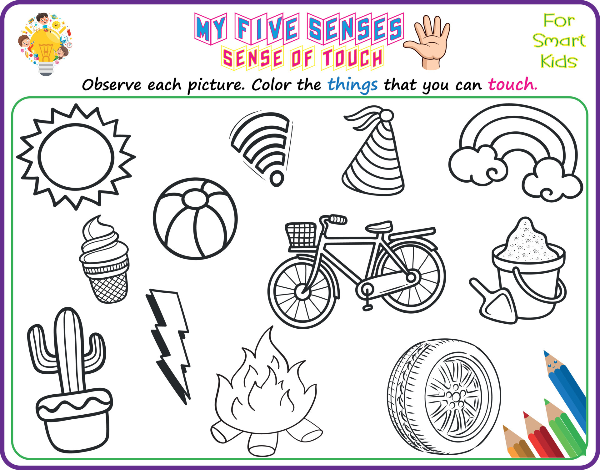 A Logical Printable Science Worksheet To Help Kids Identify Things In Their Environments They