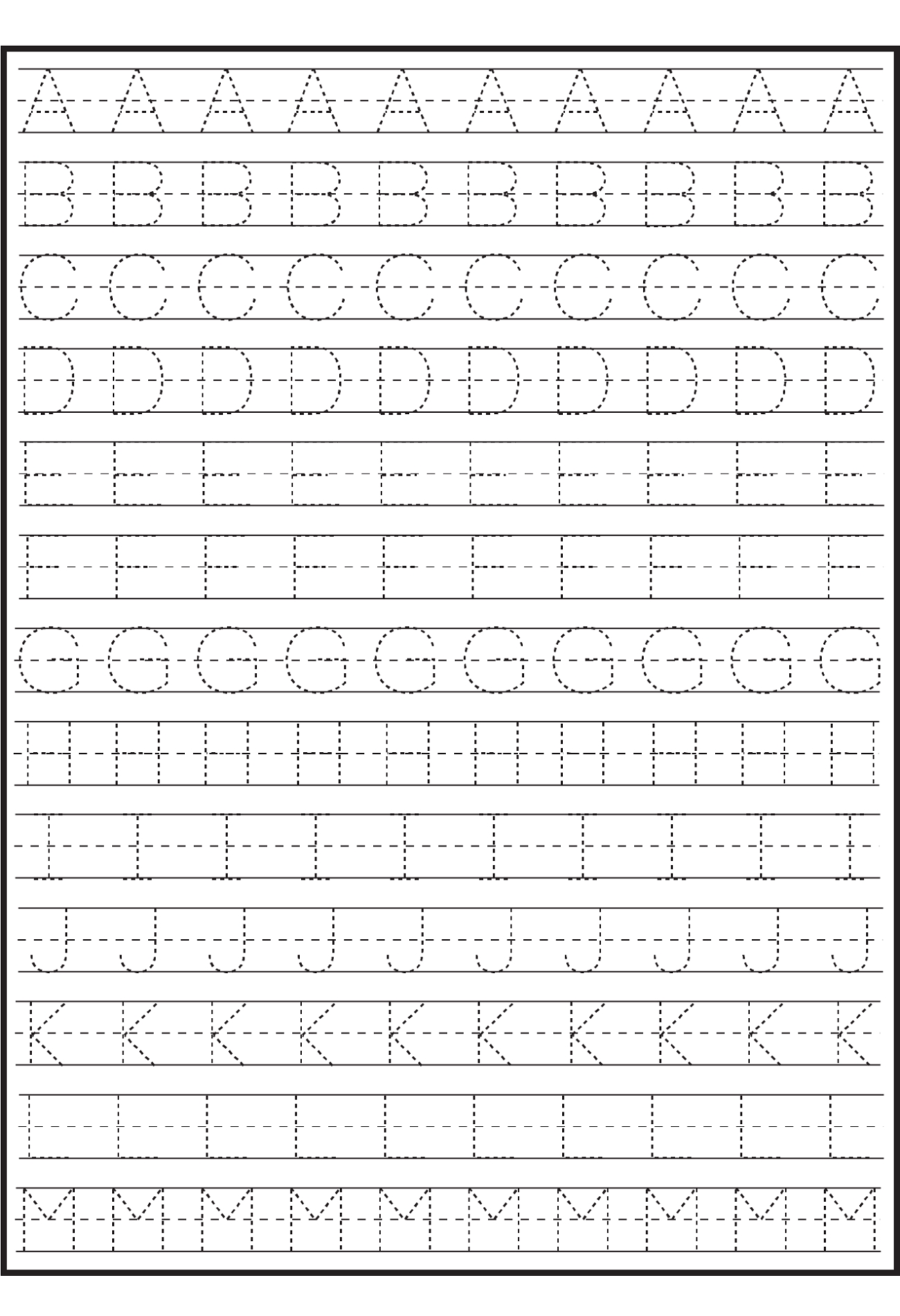 Abc Tracing Worksheet