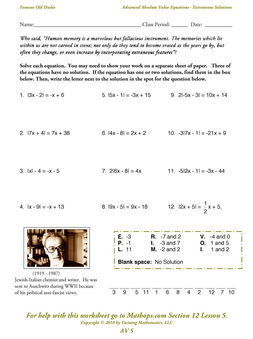 Solving Absolute Value Equations With Ease