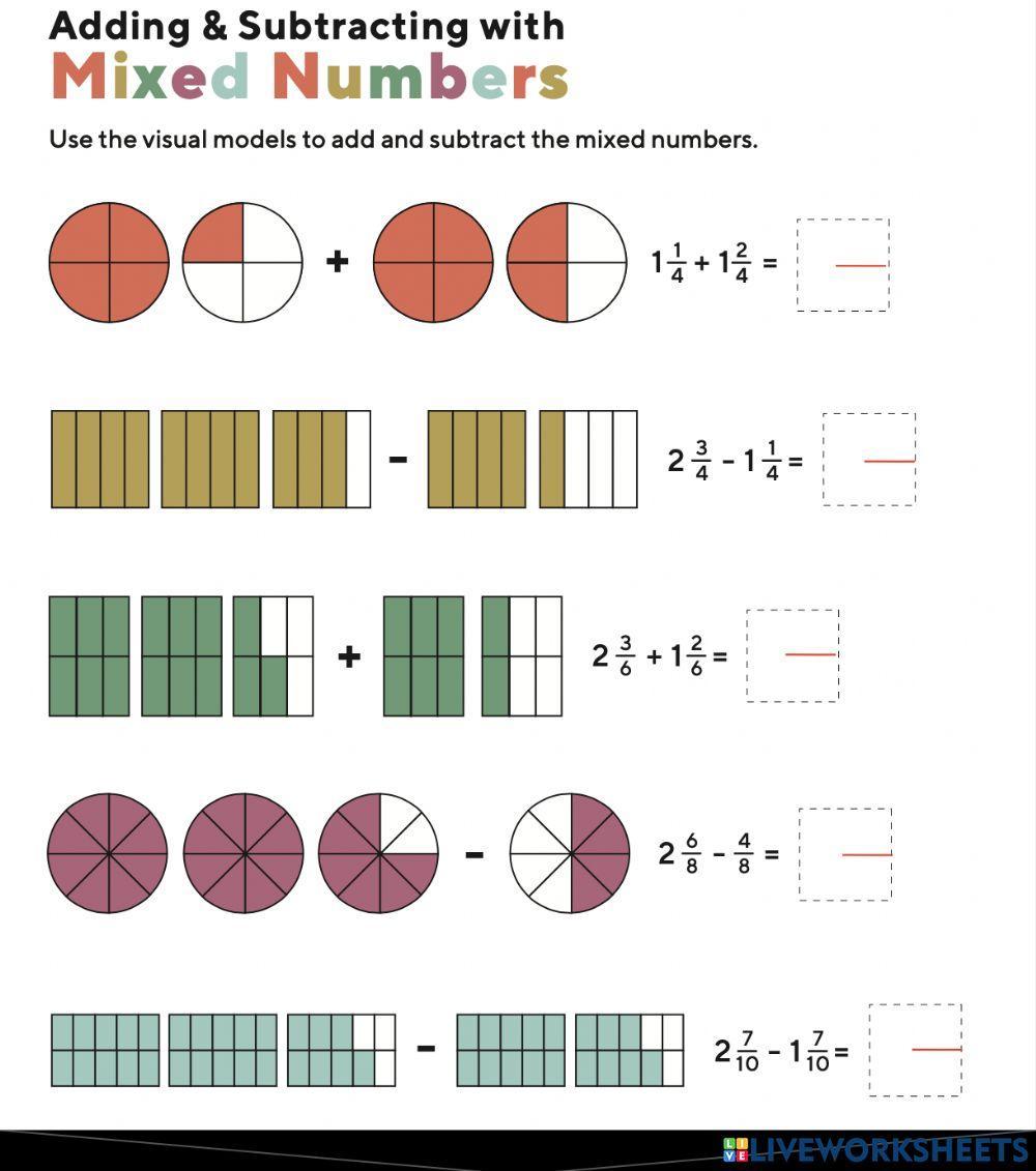 Add and Subtract Mixed Numbers Made Easy