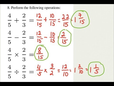 Fractions Worksheet: Add, Subtract, Multiply, Divide Made Easy