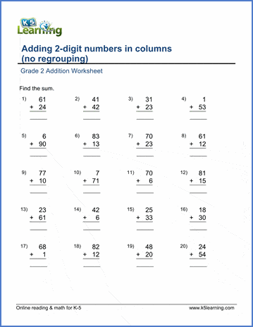 5 Ways to Add 2 Digit Numbers Without Regrouping