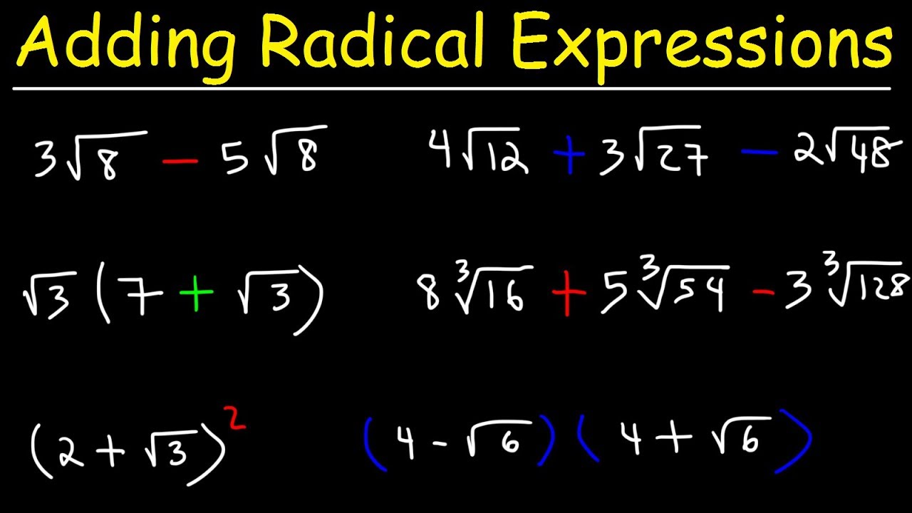 Mastering Radicals: Adding and Subtracting Made Easy