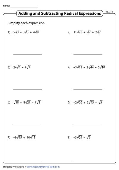 Radicals Made Easy: Adding and Subtracting Simplified