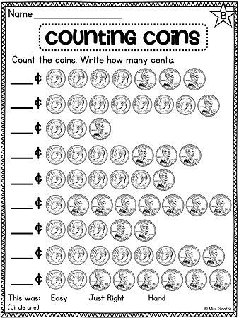 Adding Coins Worksheet