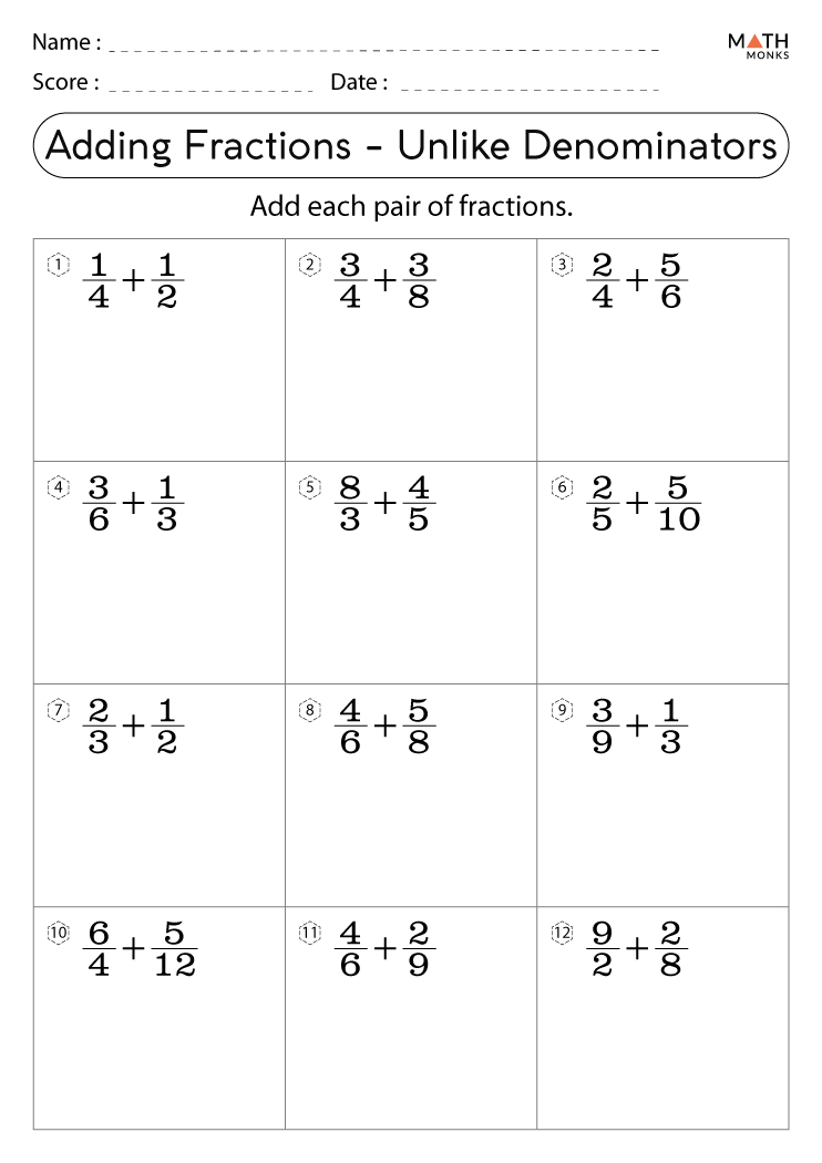 Adding Fraction Worksheets for Kids: Fun Practice Made Easy