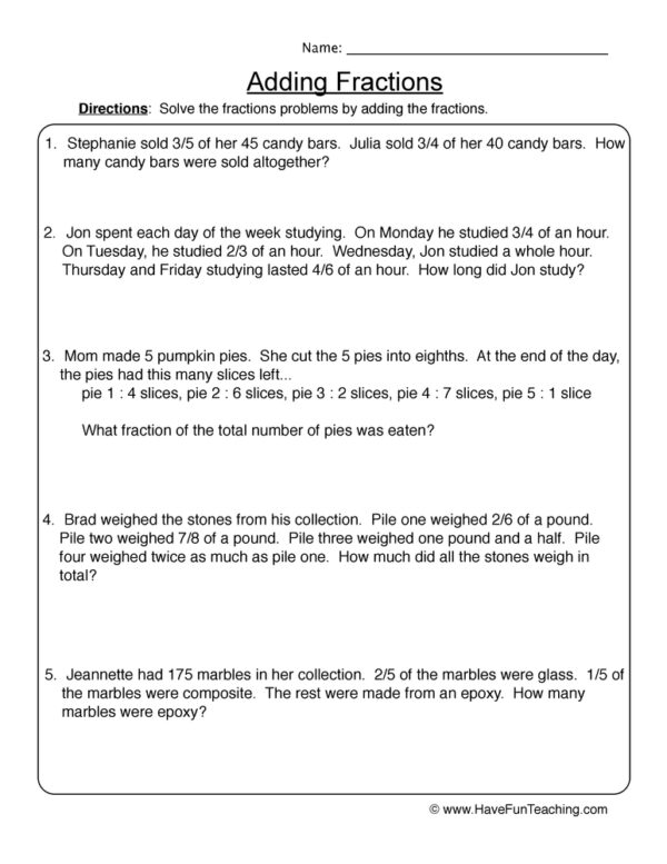 5 Ways to Solve Fractions Word Problems Easily