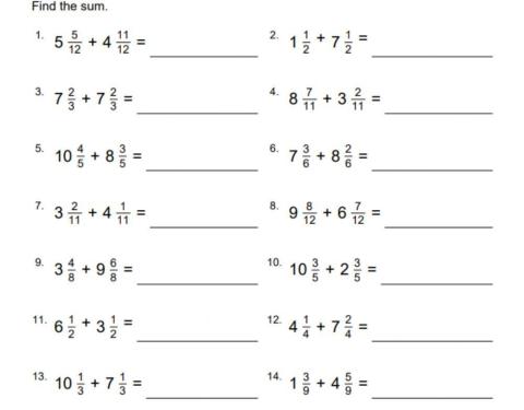 Add Mixed Numbers with Like Denominators Made Easy