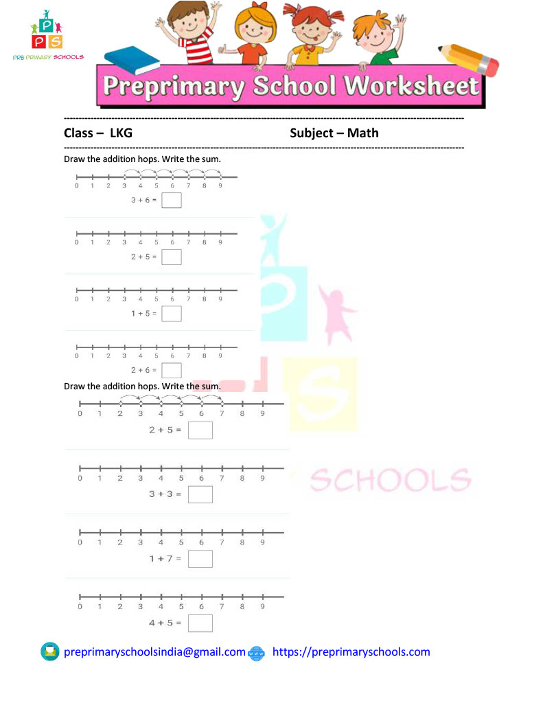 Number Line Addition Made Easy with Free Worksheets