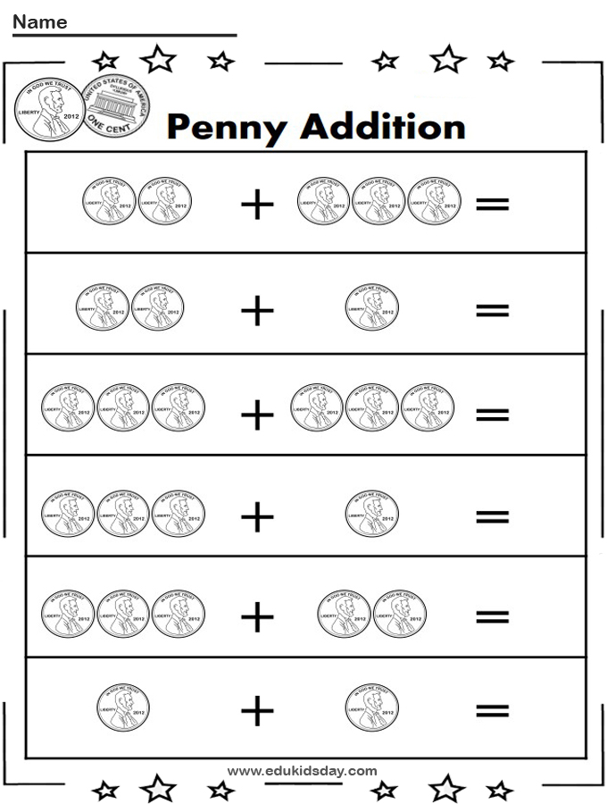 Addition 1 Digit Printable Worksheet Kindergartens 6B3